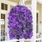 Artificial Hanging Flowers for Outdoors, Fake Hanging Plants with Baskets, Silk Faux Flowers UV Resistant for Planters Home Patio Porch Spring Outside Decorations
